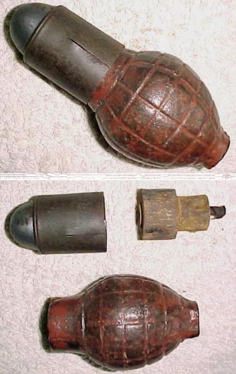 French WW1 Citron Foug Grenade - Click Image to Close